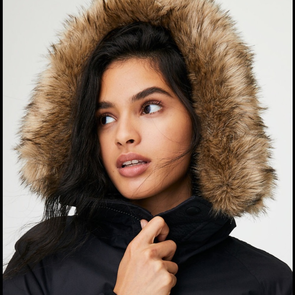 ARITZIA TNA SUMMIT PARKA BLACK SIZE XXS EUC